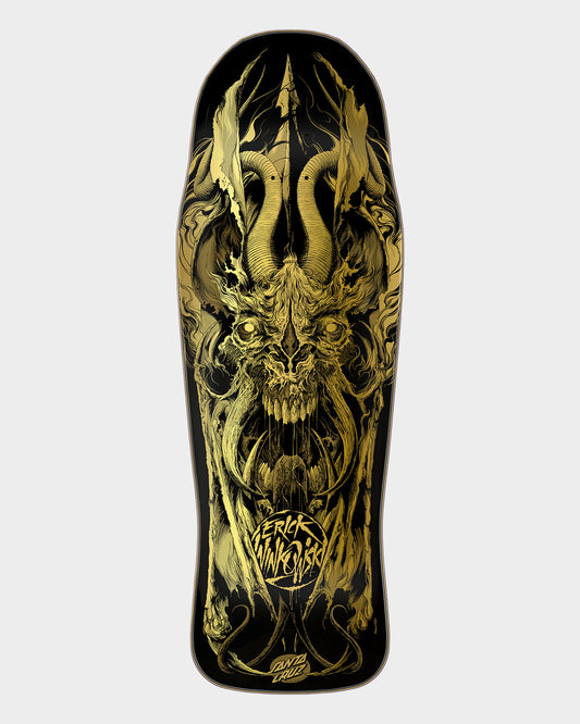 10.34in X 30.54in Winkowski Primeval Gold Pro Shaped Santa Cruz Decks Misc