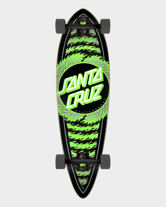 9.20in X 33in Flame Ringed Dot Pintail Cruiser Santa Cruz Misc