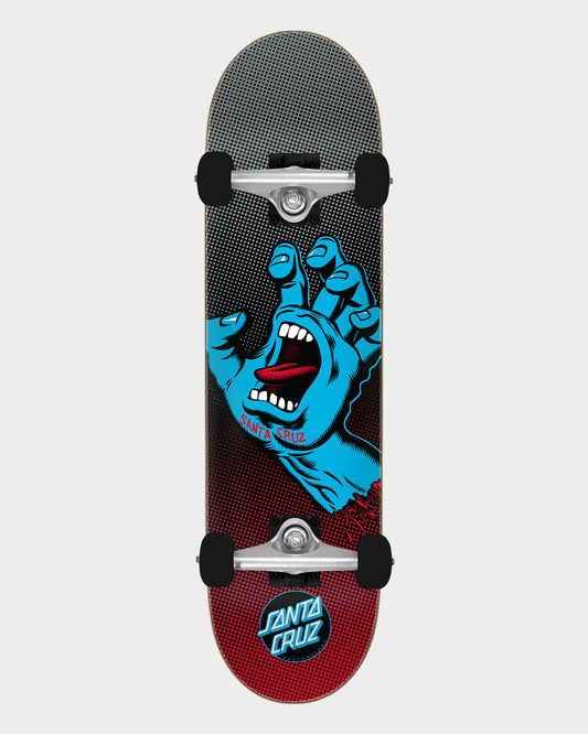 8.25in X 31.5in Screaming Hand Fade Large Santa Cruz Skateboard Complete Misc