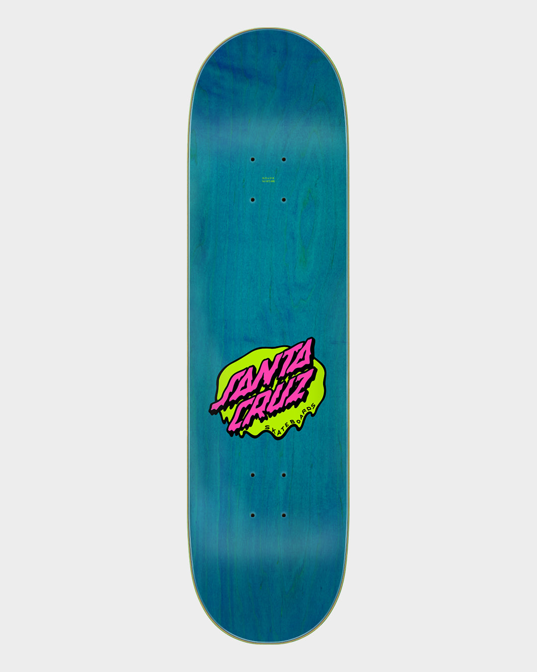 8.25in Slime Scream Santa Cruz Birch Skateboard Deck