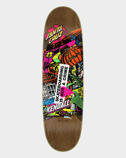 9.00in Kendall Street Art Collage Santa Cruz Egg VX Skateboard Deck