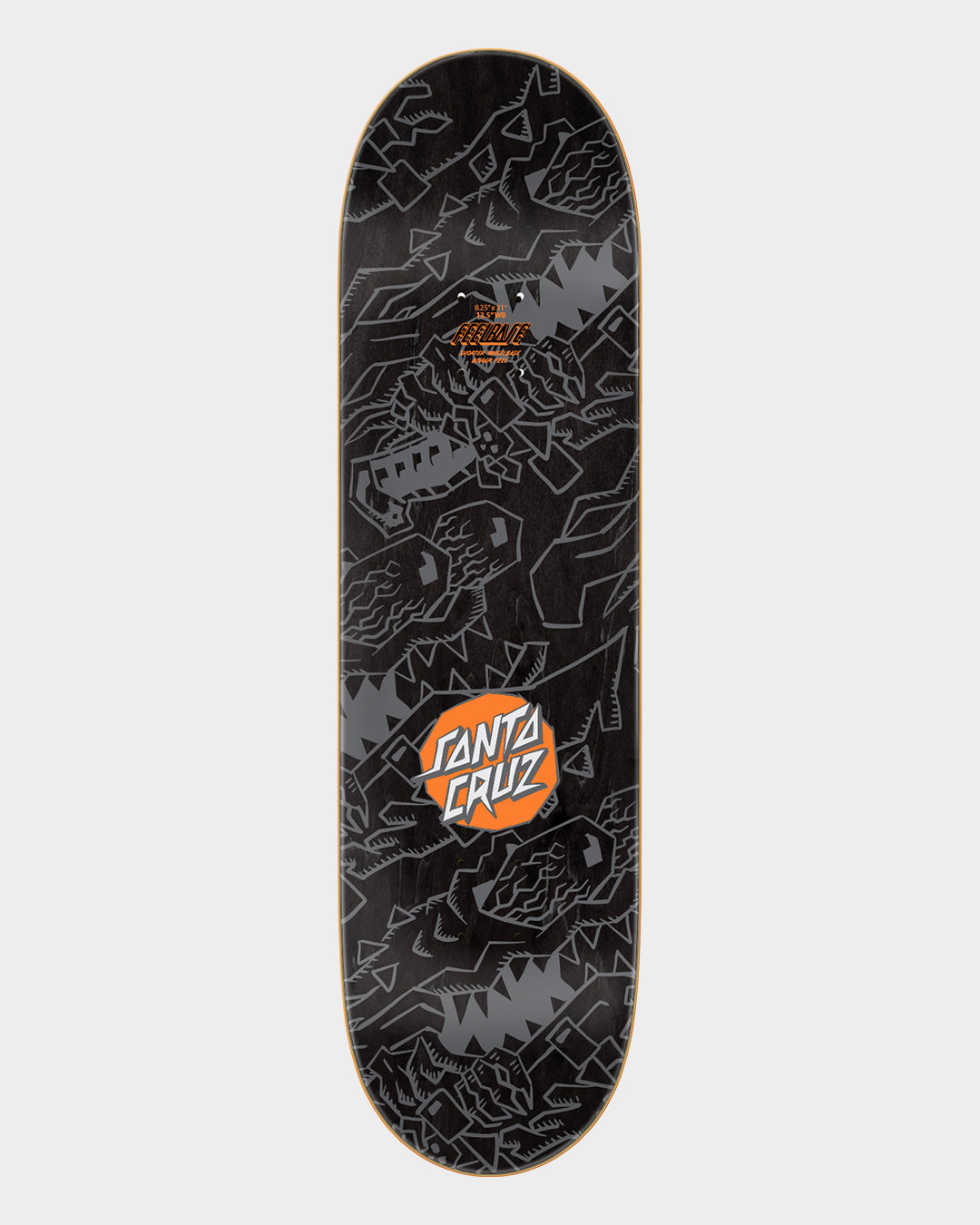 8.25in Meek Scratched Slasher Santa Cruz FeelBase Skateboard Deck