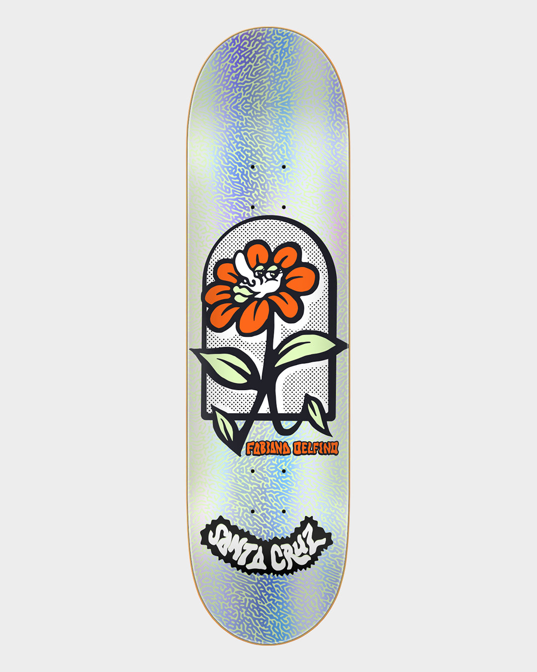 8.00in Delfino Flower Frame Santa Cruz FeelBase Skateboard Deck