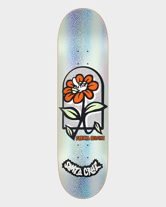 8.00in Delfino Flower Frame Santa Cruz FeelBase Skateboard Deck