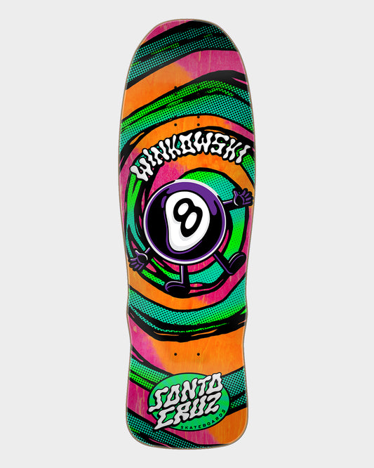 9.5in Winkowski Vertigo Medium Santa Cruz Shaped Skateboard Deck