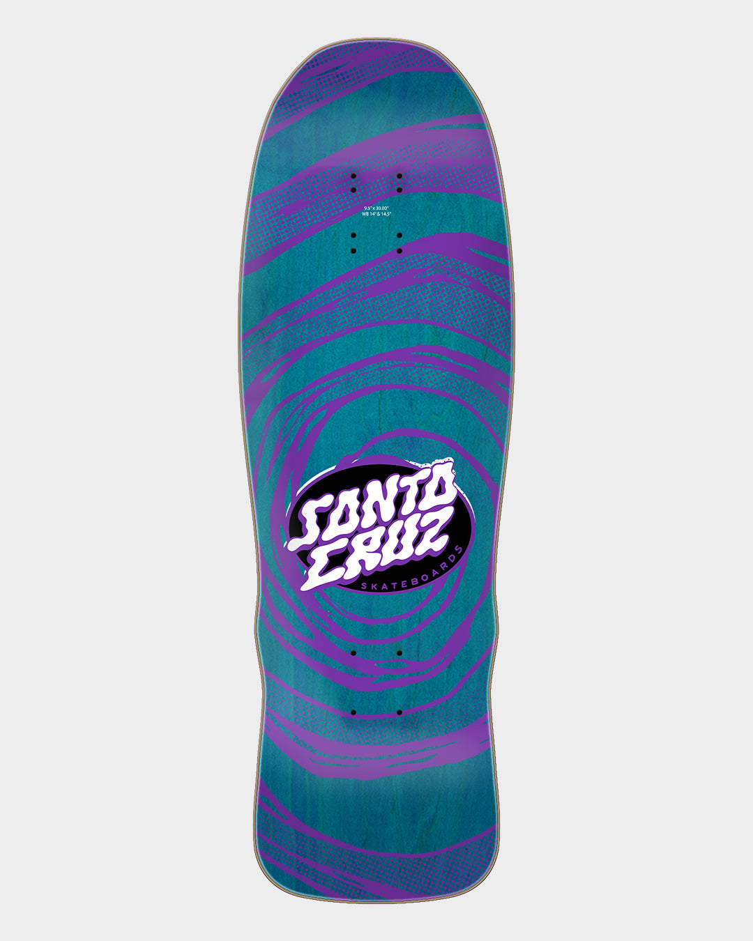 9.5in Winkowski Vertigo Medium Santa Cruz Shaped Skateboard Deck