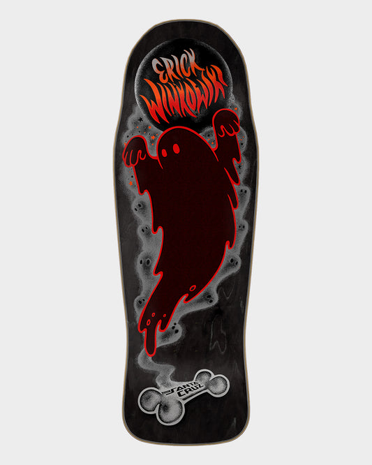 10.34in Winkowski Ghost Black Santa Cruz Shaped Skateboard Deck