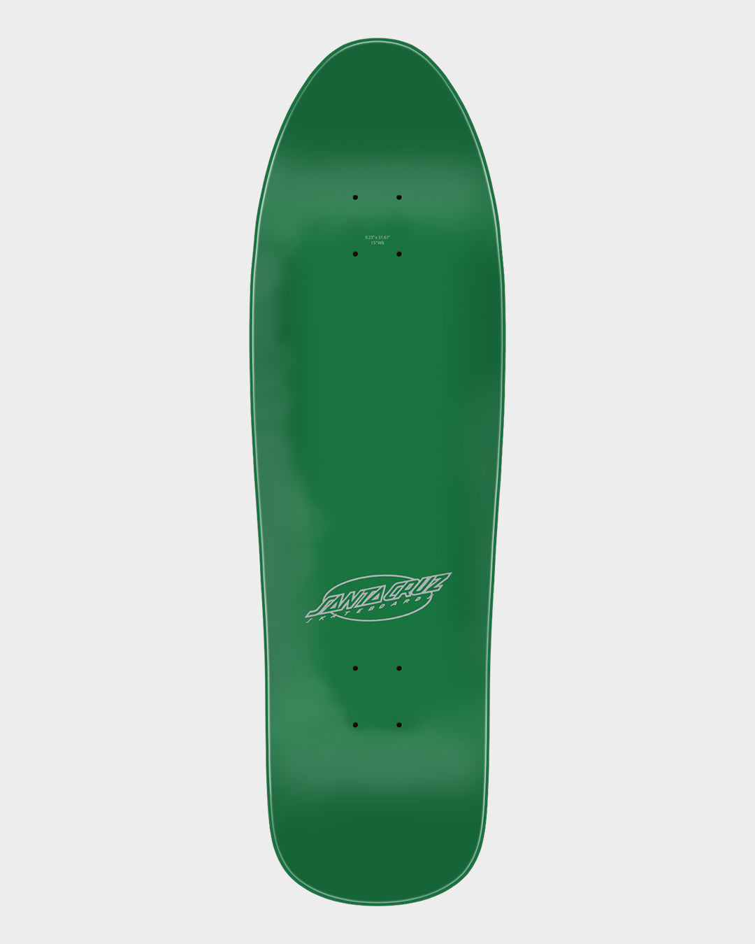 9.23in Meek Green Pinstripe Slasher Santa Cruz Skateboard Deck