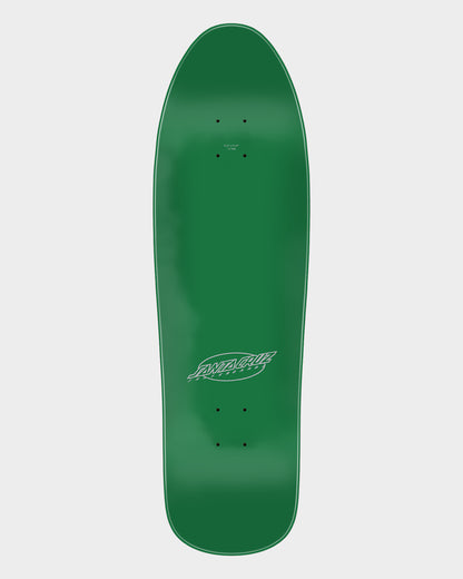 9.23in Meek Green Pinstripe Slasher Santa Cruz Skateboard Deck