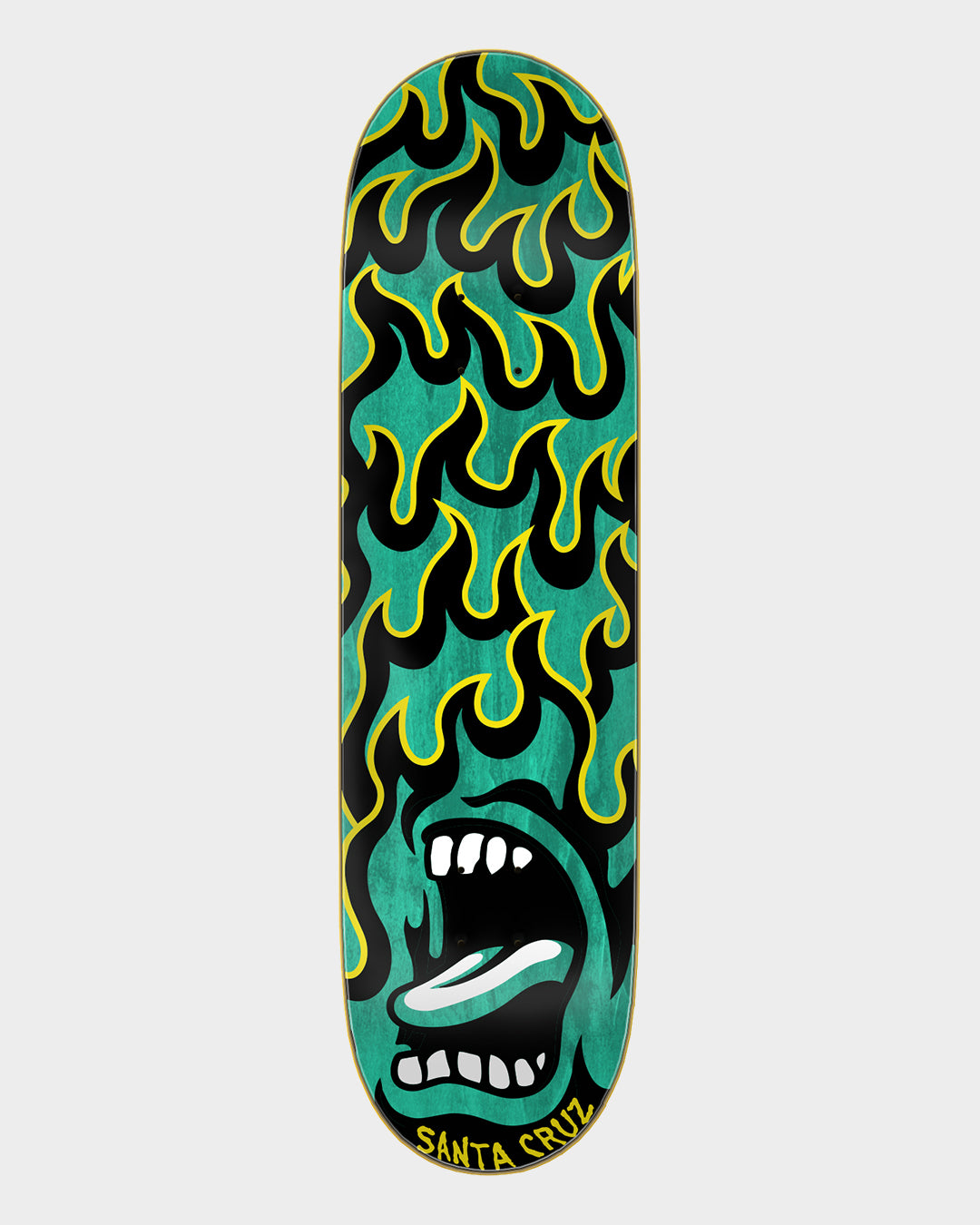 8.50in Screaming Flame Santa Cruz Birch Skateboard Deck