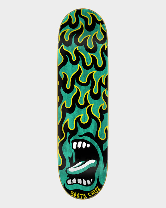 8.50in Screaming Flame Santa Cruz Birch Skateboard Deck