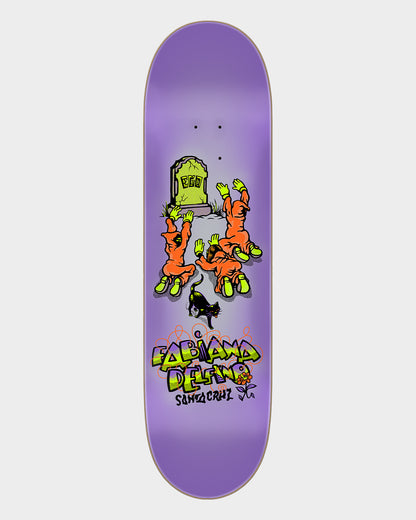 8.25in Delfino Ego Prismatic Santa Cruz FeelBase Skateboard Deck