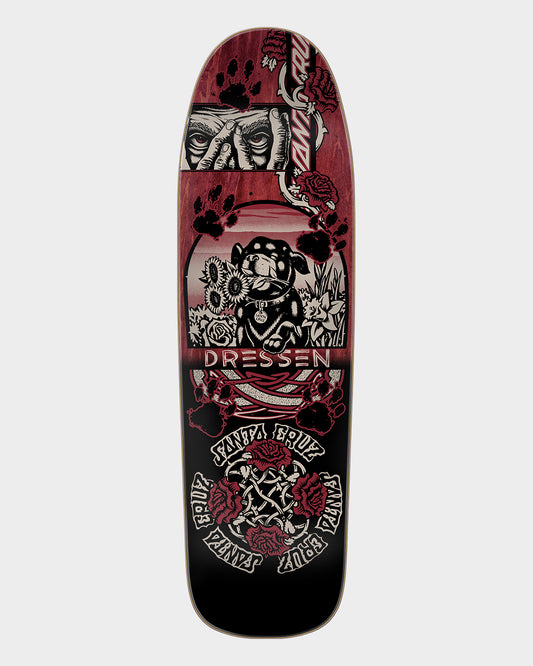 9.30in Dressen Evo Shaped Santa Cruz Skateboard Deck