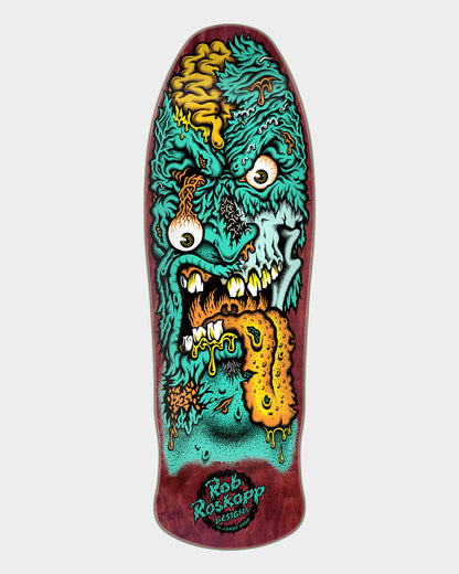 9.90in Rob Roskopp Face Two Reissue Santa Cruz Skateboard Deck