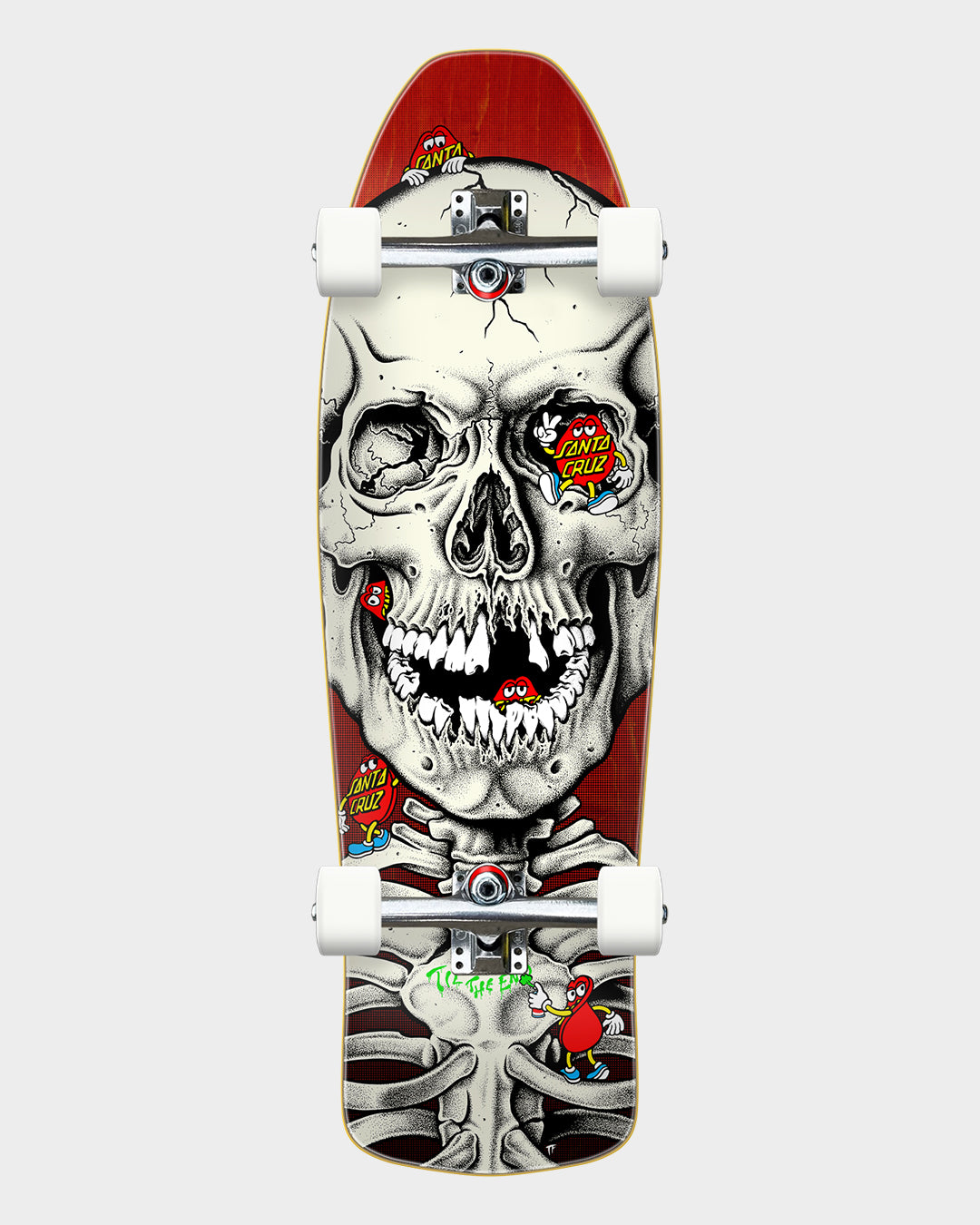 10.32in Dot Dudes Santa Cruz Shaped Skate Cruiser