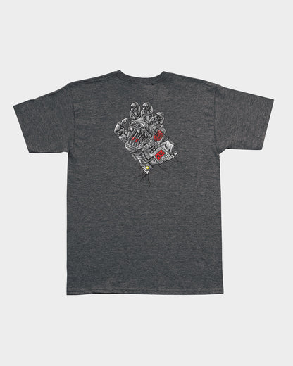 Godzilla Mecha Hand Youth Santa Cruz T-Shirt Dark Heather