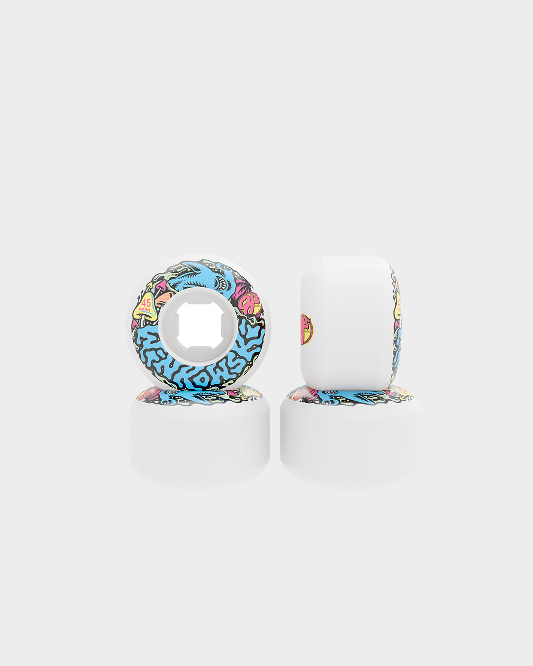 45mm Erick Winkowski Elite White Mini Chubbies 99a Skateboard Wheels OJ