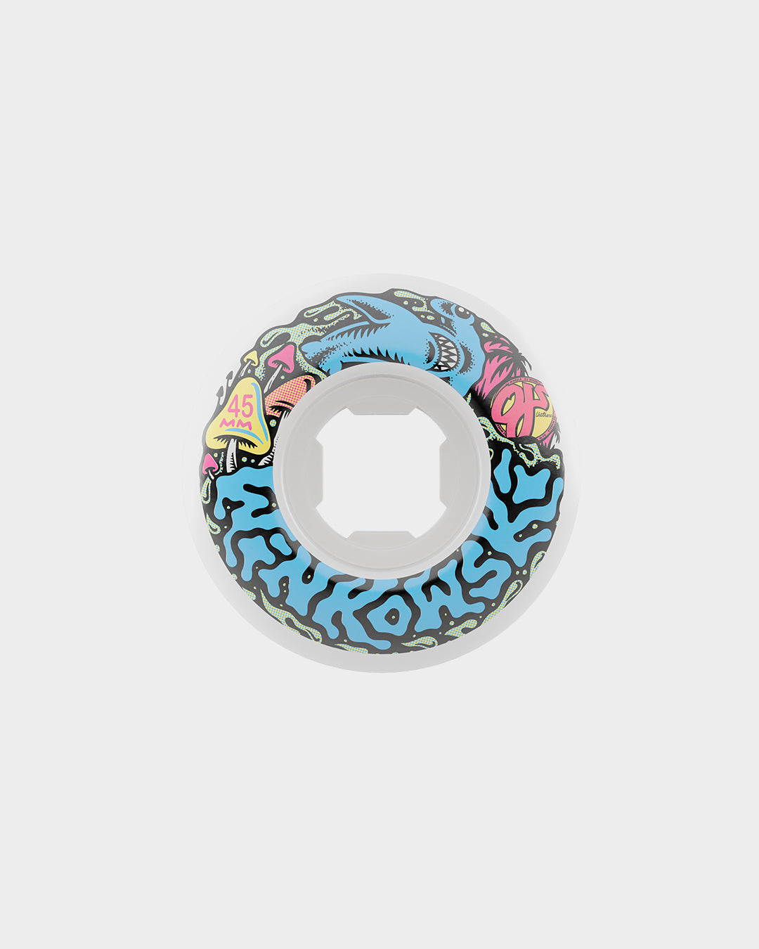 45mm Erick Winkowski Elite White Mini Chubbies 99a Skateboard Wheels OJ