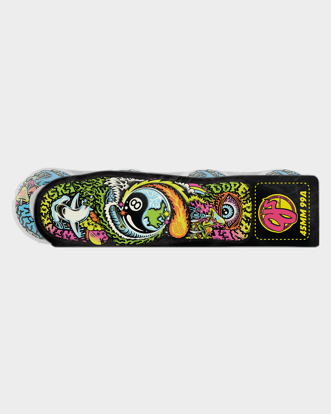 45mm Erick Winkowski Elite White Mini Chubbies 99a Skateboard Wheels OJ