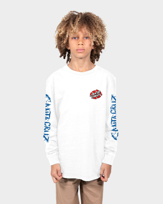 Meek SC Slasher Boys L/S T-Shirt White