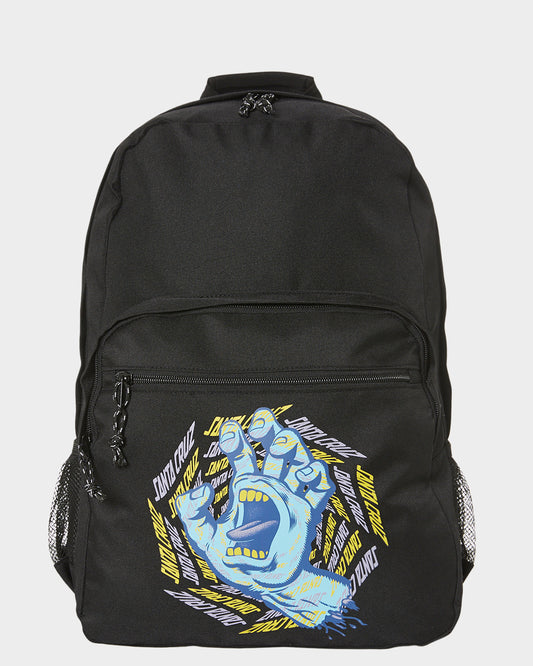 Spiral Strip Hand Boys Backpack Black