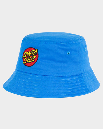 Classic Dot Patch Boys Bucket Hat Blue