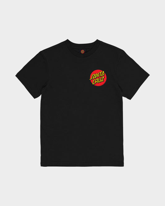 Classic Dot Chest Boys T-Shirt Black