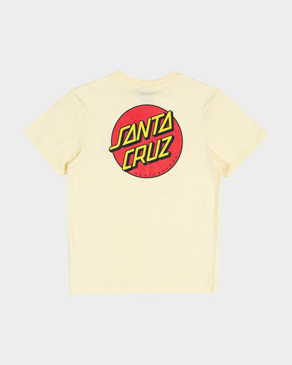 Classic Dot Chest Santa Cruz Boys T-shirt Butter