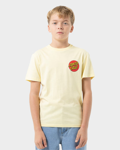 Classic Dot Chest Santa Cruz Boys T-shirt Butter