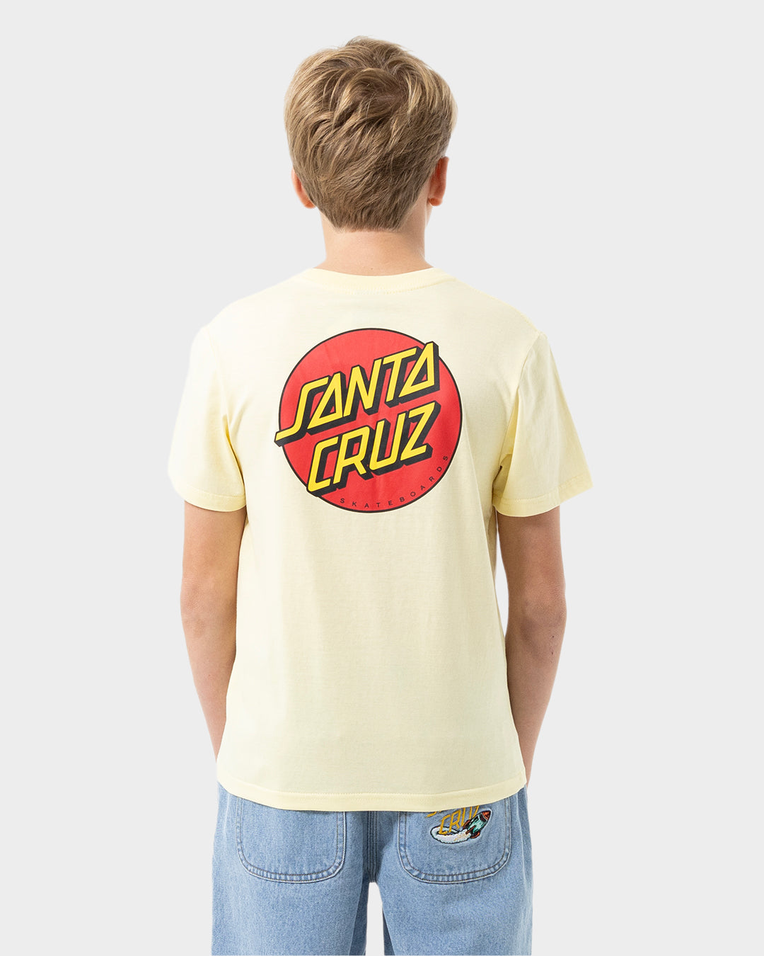 Classic Dot Chest Santa Cruz Boys T-shirt Butter