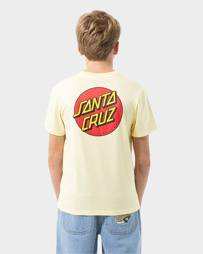 Classic Dot Chest Santa Cruz Boys T-shirt Butter