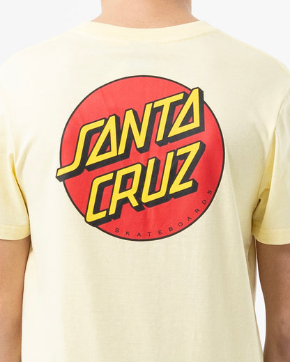 Classic Dot Chest Santa Cruz Boys T-shirt Butter