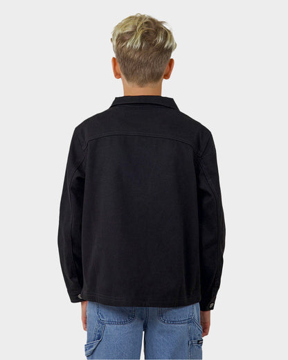 Snake Dot Strip Santa Cruz Boys Jacket Black