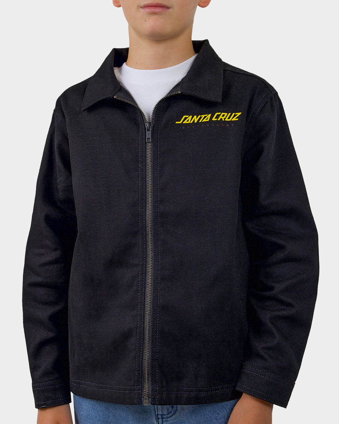 Snake Dot Strip Santa Cruz Boys Jacket Black