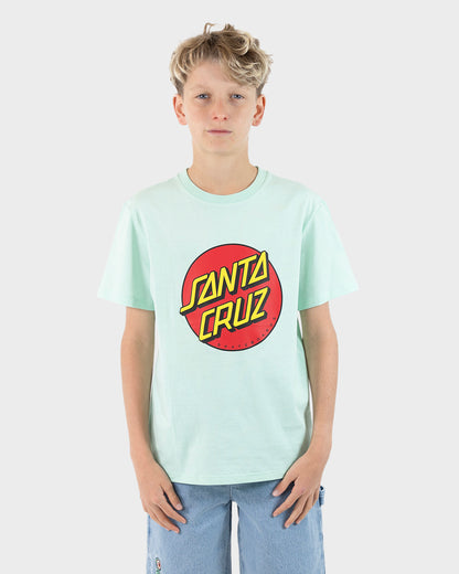 Classic Dot Puff Boys T-Shirt Aqua