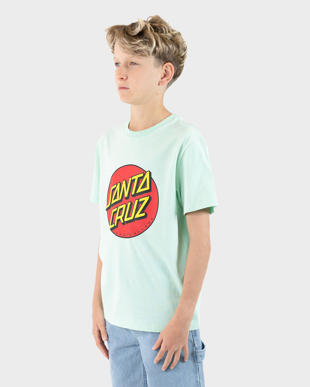 Classic Dot Puff Boys T-Shirt Aqua