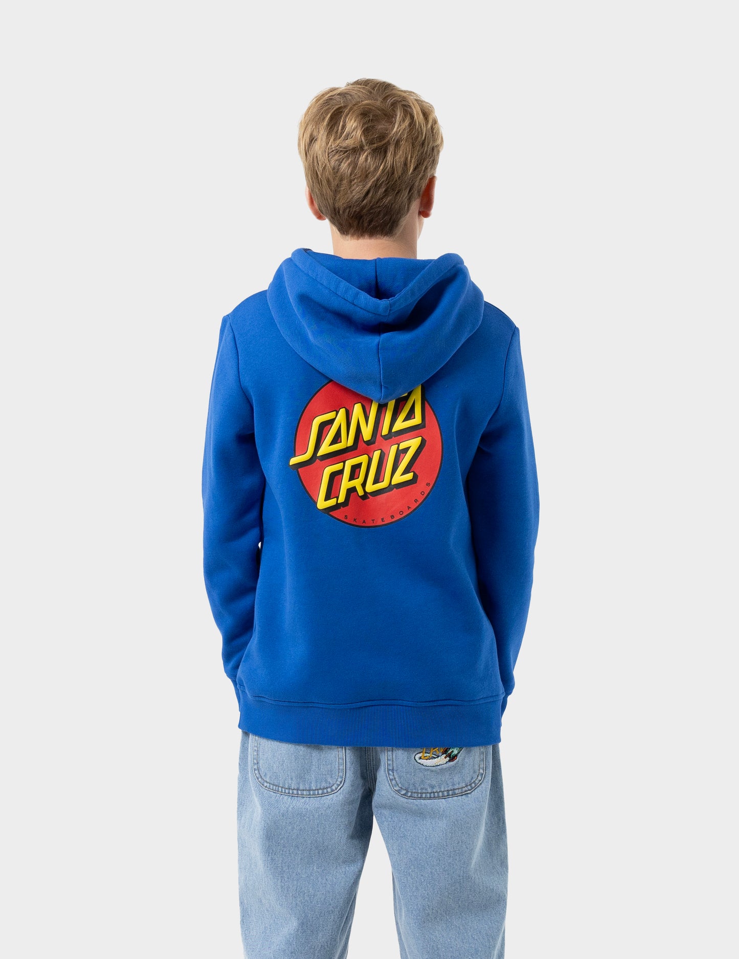 Classic Dot Puff Boys Pullover Hoodie Cobalt