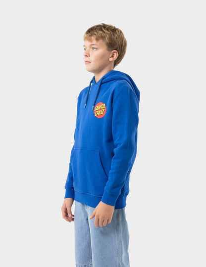 Classic Dot Puff Boys Pullover Hoodie Cobalt