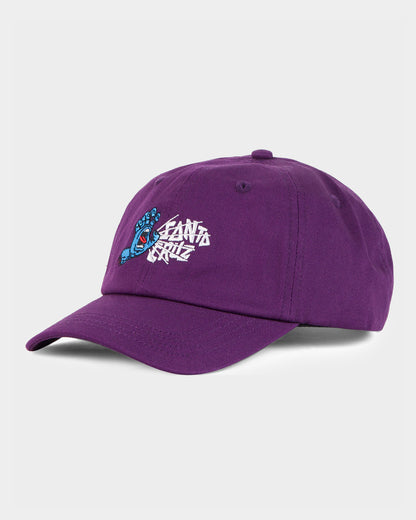 Yelling Hand Boys Unstructured Dad Cap Purple