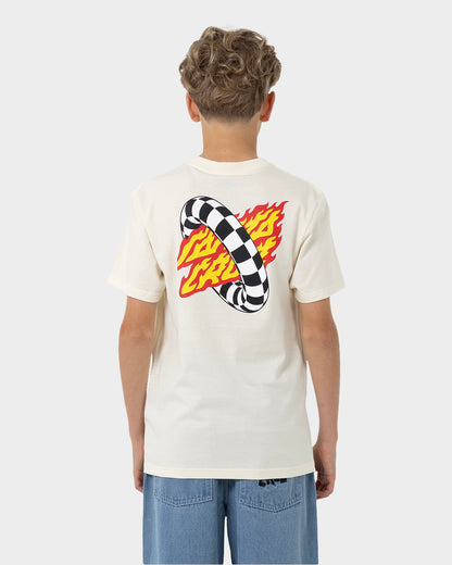 Goal Flame Boys T-shirt Cream