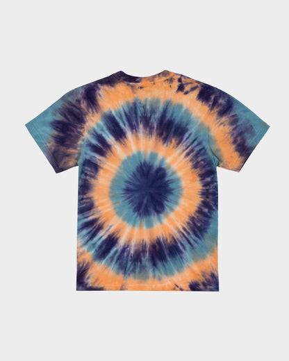 Check Waste Dot Boys T-shirt Navy Tie Dye