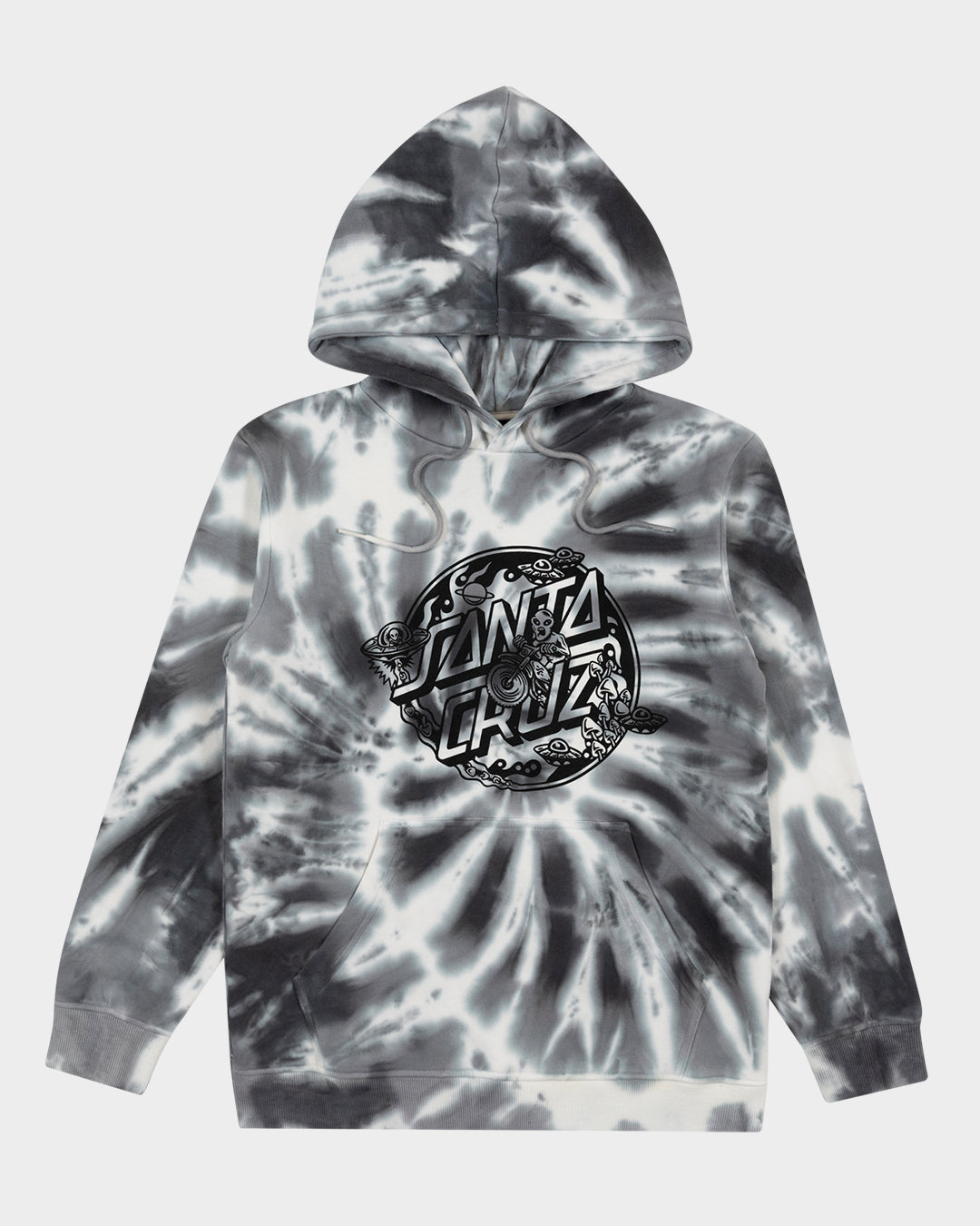 Winkowski Dope Planet 2 Dot Boys Pullover Hoodie Grey Tie Dye