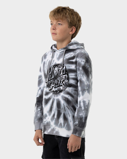 Winkowski Dope Planet 2 Dot Boys Pullover Hoodie Grey Tie Dye