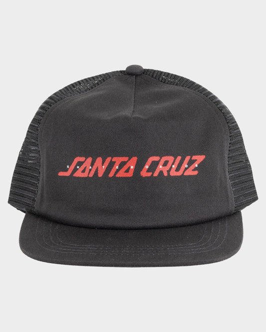 Spray Strip Boys Trucker Hat Off Black