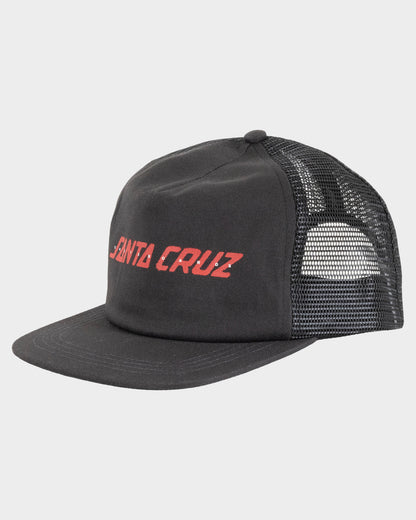 Spray Strip Boys Trucker Hat Off Black