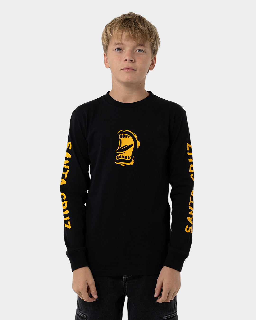 Screaming Mouth Boys L/S T-Shirt Black