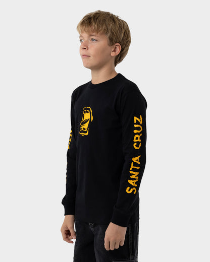 Screaming Mouth Boys L/S T-Shirt Black
