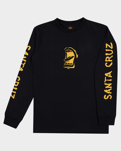 Screaming Mouth Boys L/S T-Shirt Black