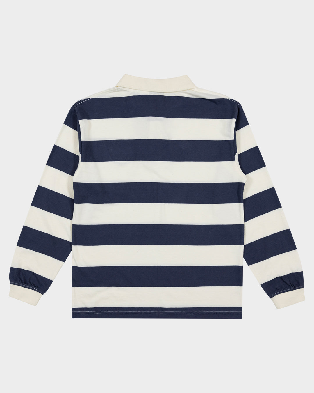 Reverse Dot Patch Boys L/S Polo Shirt Cream Stripe