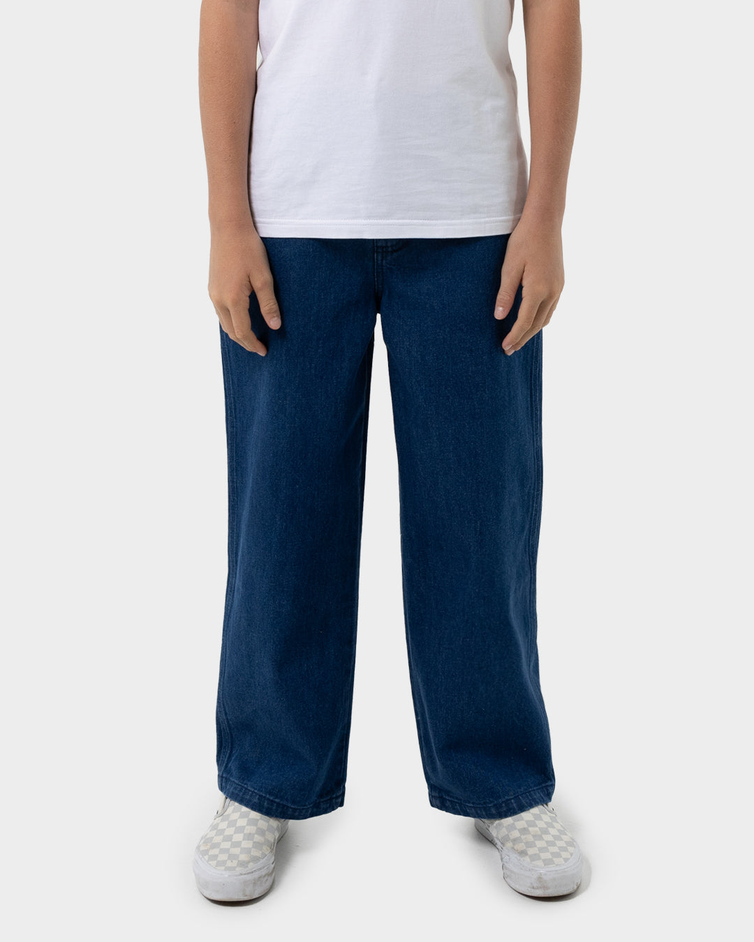 Multi Cruz Stack Alien Boys Baggy Denim Pant Wash Indigo